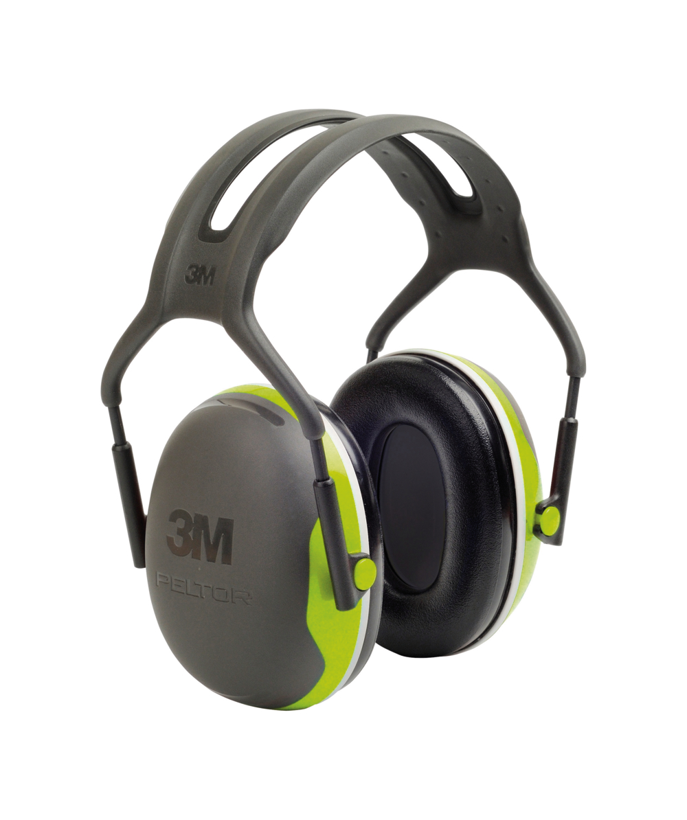 3M gehoorbeschermingskappen Peltor X4 met hoofdband, Neongroen, XX74253