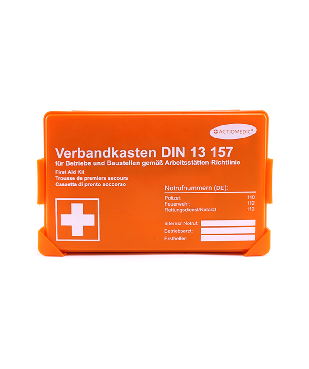 Actiomedic verbandtrommel DIN 13157, met wandhouder, XX73532-00