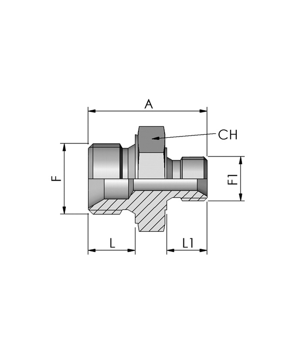 FB Hydraulik Adapter BSP, XXST132-0000