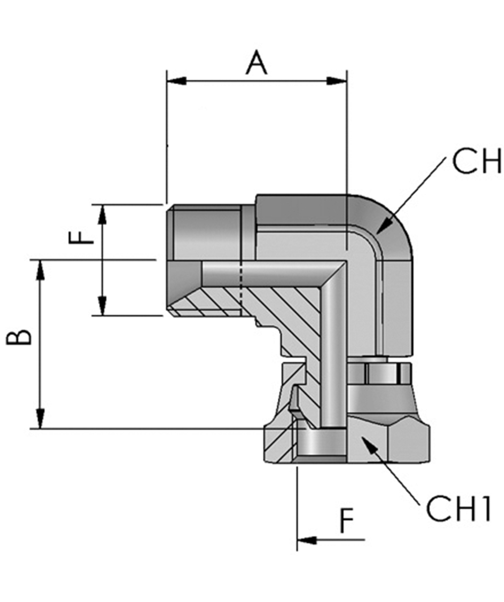 FB Hydraulik Adapter BSP, XXST201-0000