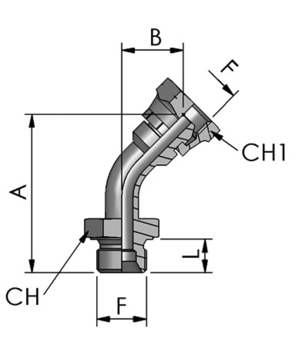 FB Hydraulik Adapter BSP, XXST2070-0000