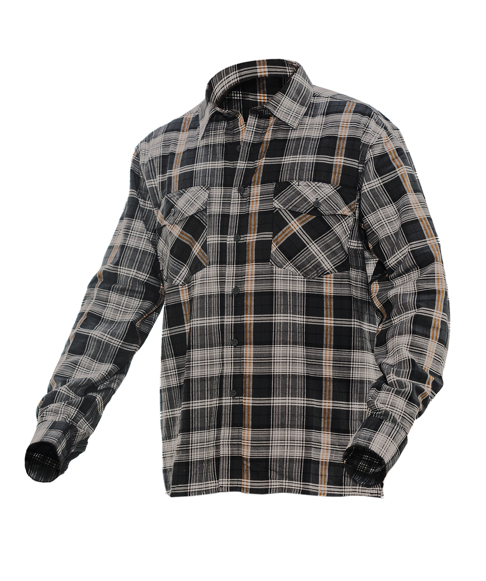 Jobman Flanellen shirt 5138, grijs, XXJB5138G