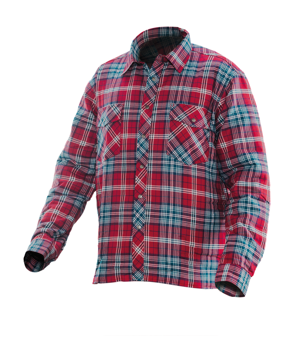 Jobman Flanellen shirt, gevoerd 5157, rood, XXJB5157R