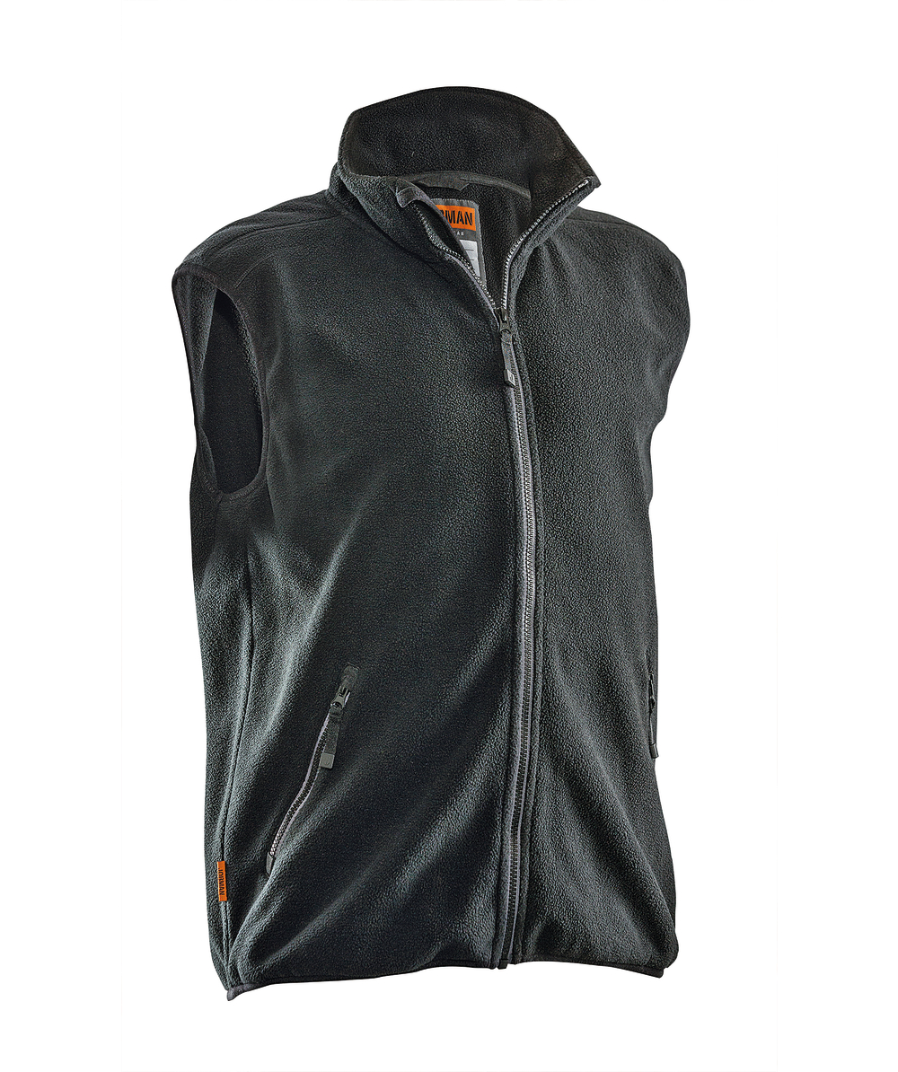 Jobman Fleece bodywarmer 7501, zwart, XXJB7501S