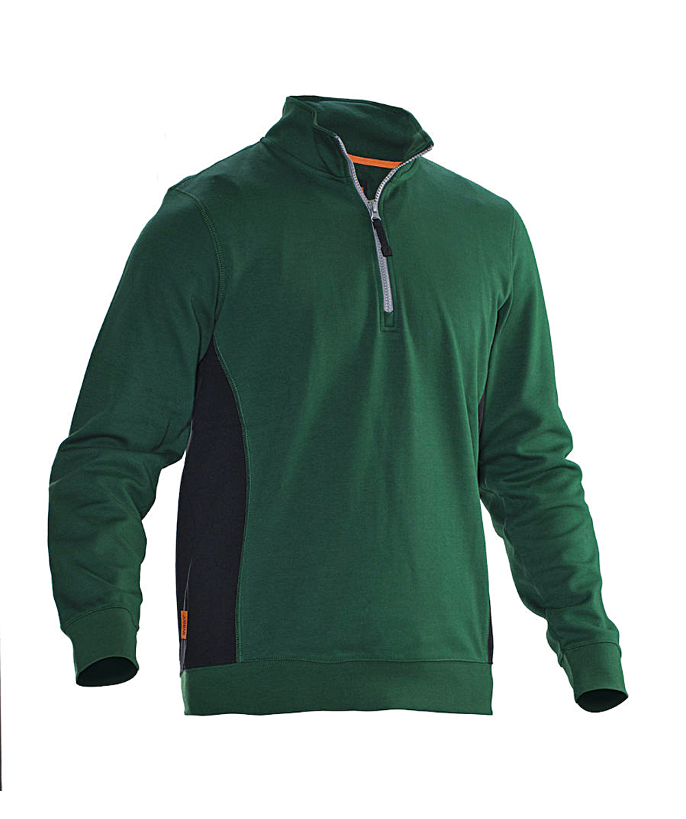 Jobman sweatshirt 5401, groen/zwart, XXJB5401GR
