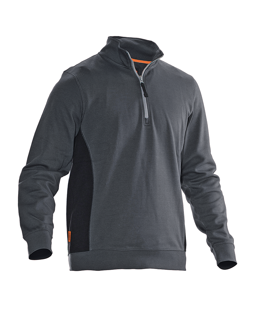 Jobman sweatshirt 5401, grijs/zwart, XXJB5401G
