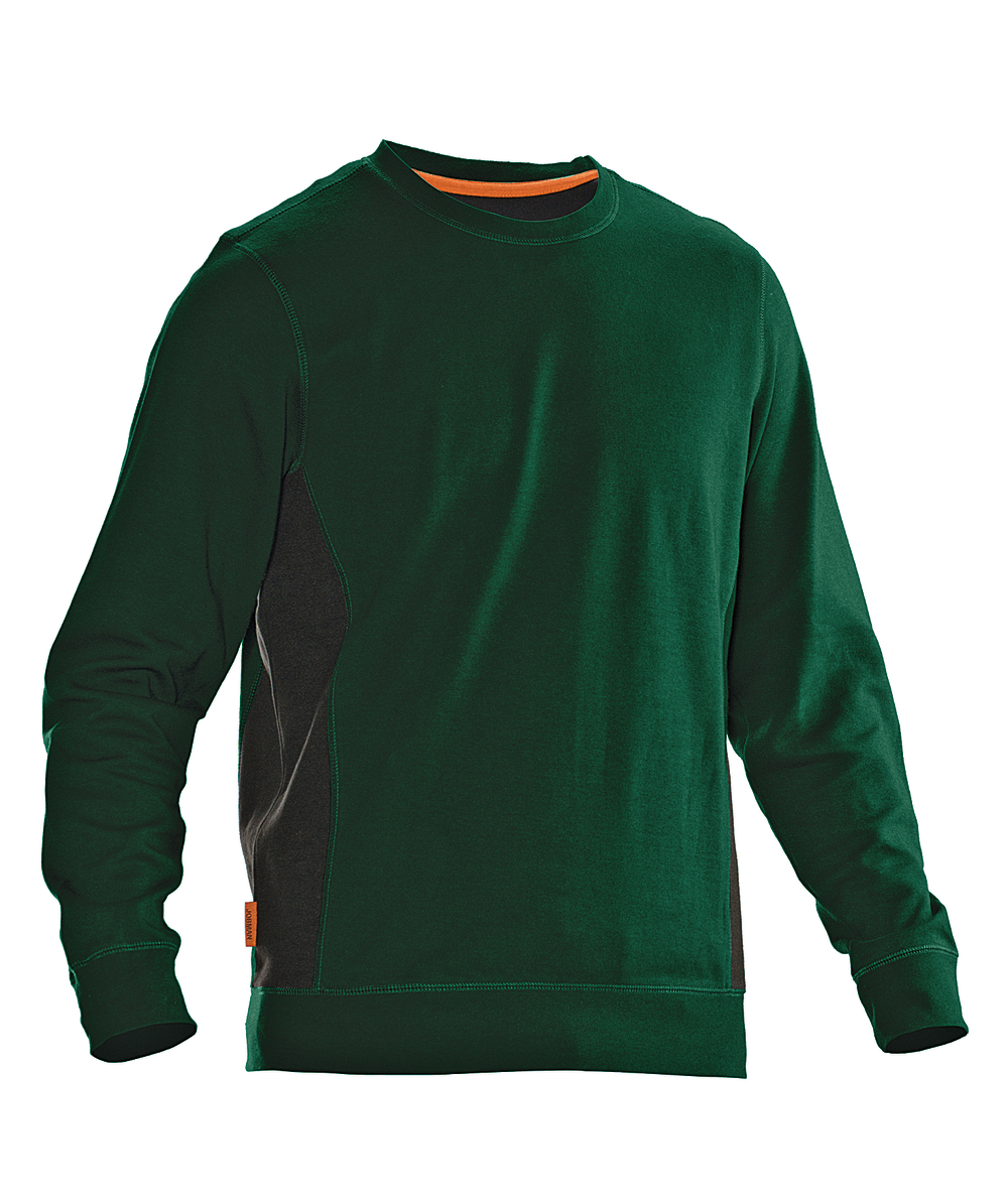 Jobman sweatshirt 5402 groen/zwart