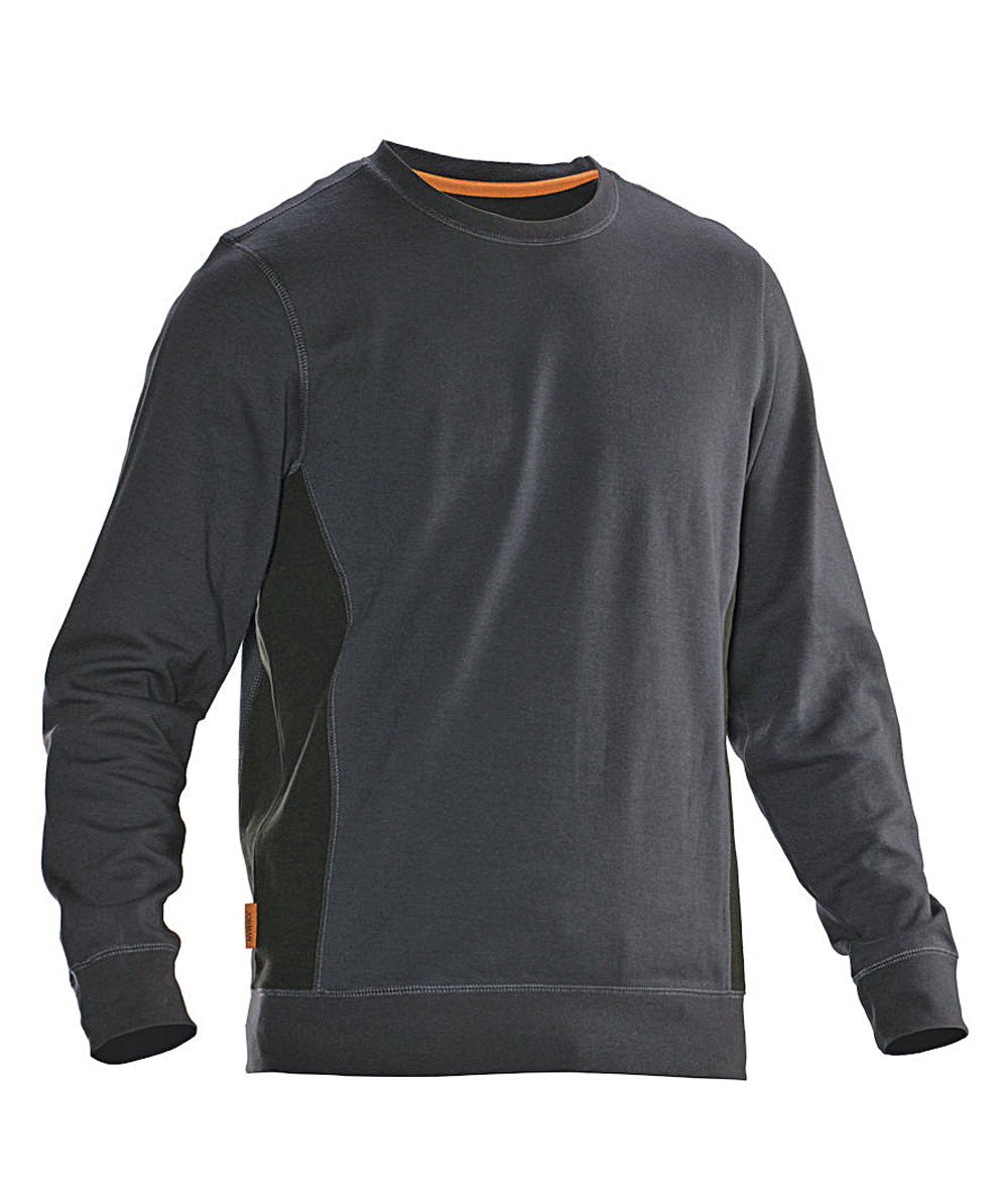 Jobman sweatshirt 5402, grijs/zwart, XXJB5402G