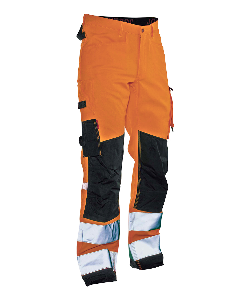 Jobman werkbroek HiVis 2221 Star oranje/zwart, oranje/zwart, XXJB2221O