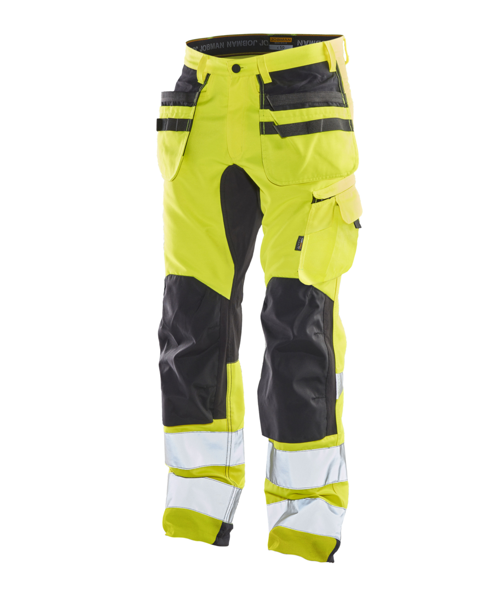 Jobman werkbroek HiVis 2240 stretch geel/zwart, Geel/Zwart, XXJB2240G