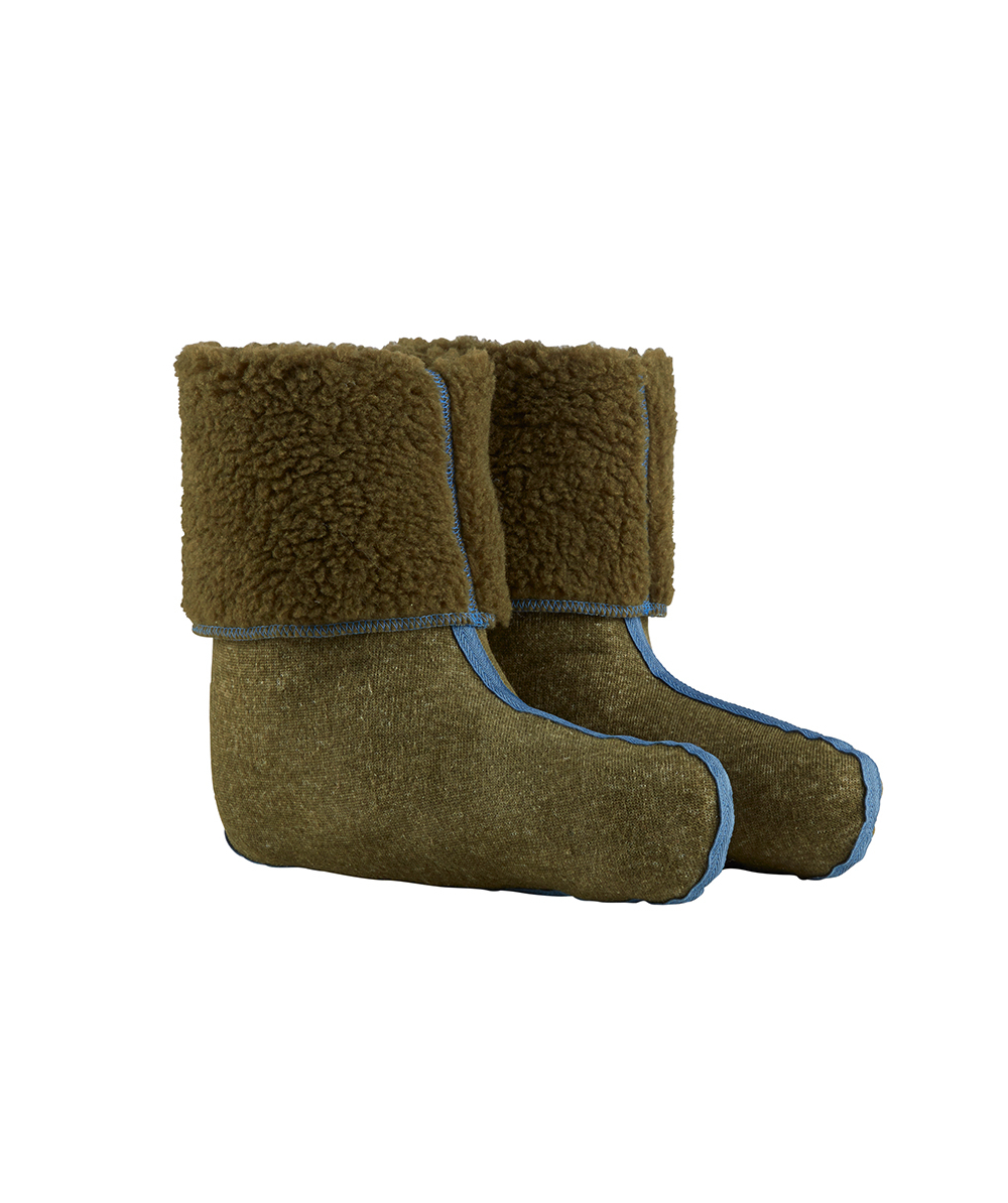 KOX Fleece sokken, in groen, XX77303