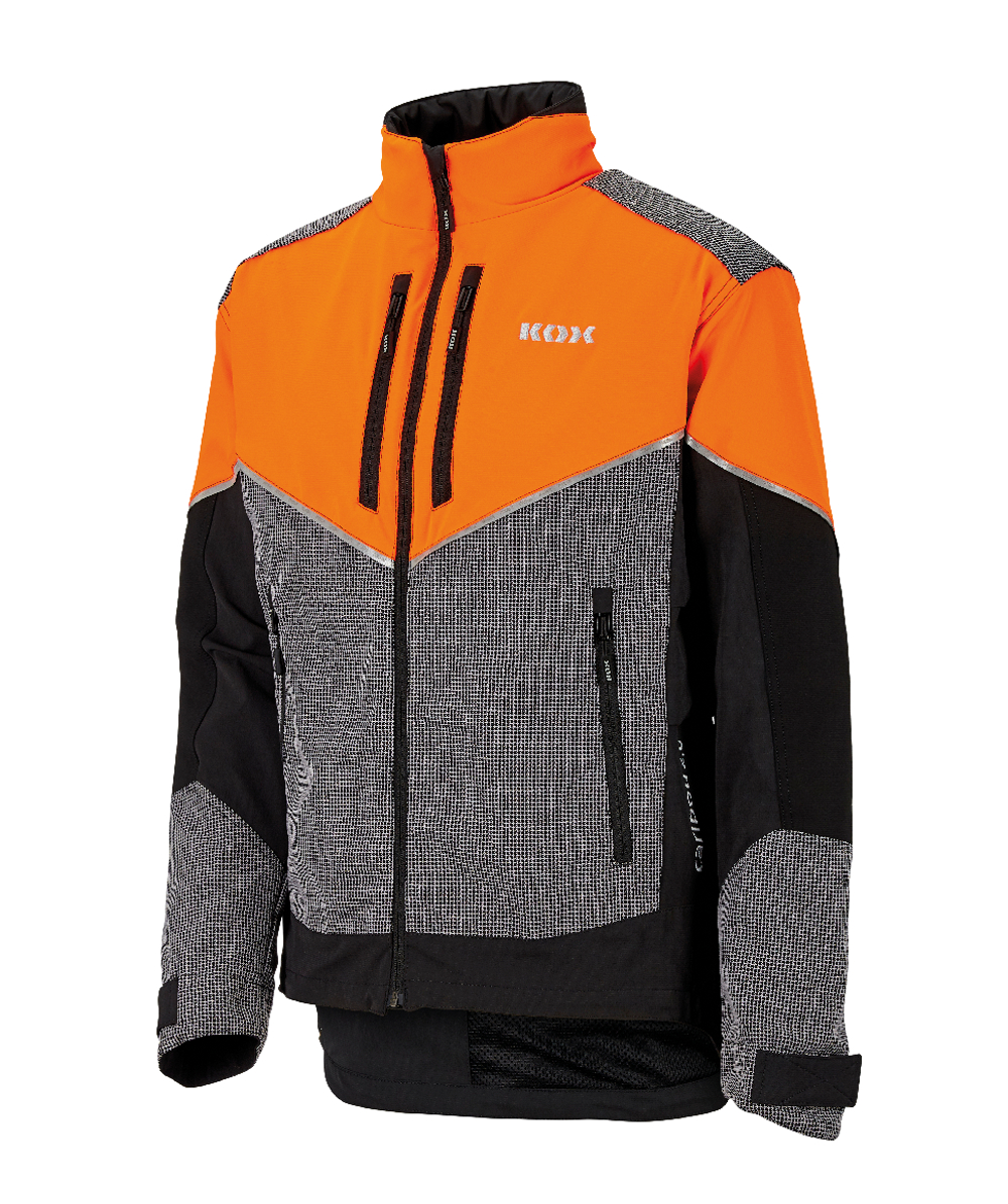 KOX bosbouwjas Caribou 2.0, zwart/oranje, XX71421