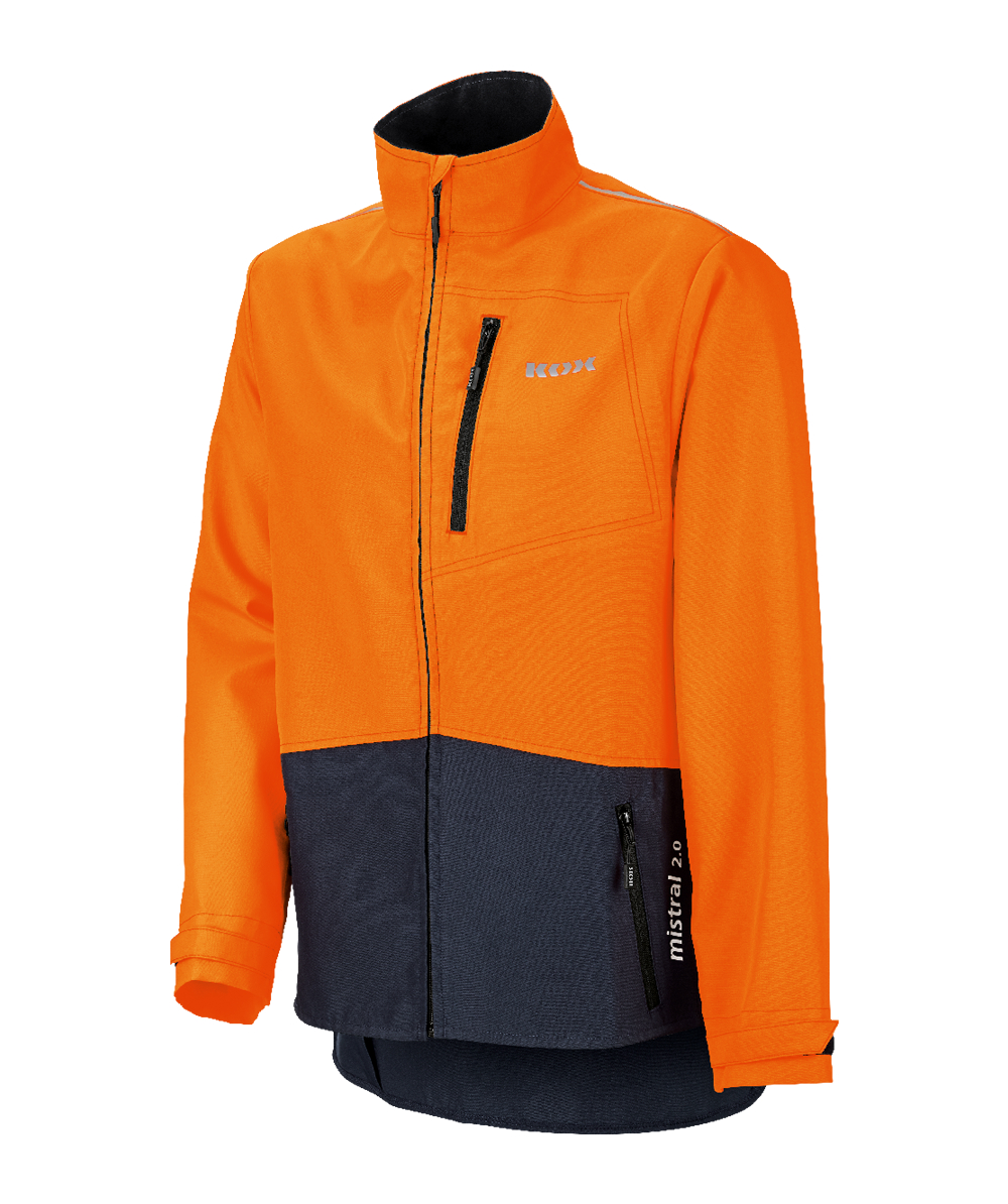 KOX bosbouwjas Mistral 2.0, Donkerblauw/oranje, XX71416