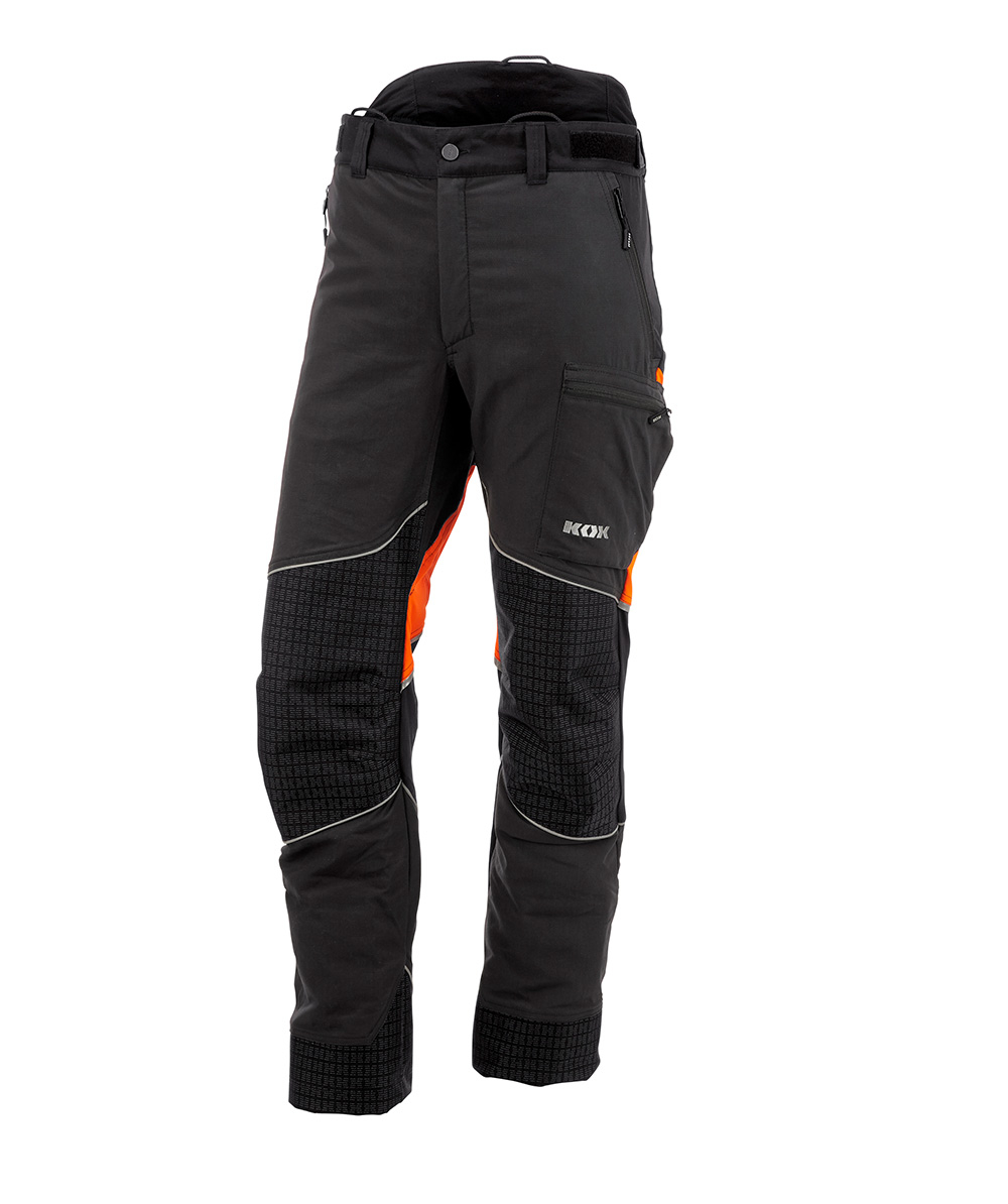 KOX broek met snijbescherming Performance antraciet/oranje, XX71234