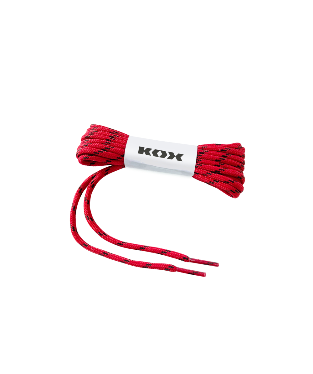 KOX schoenveters rood/zwart, voor KOX TRE zaagschoenen, XX73125-00