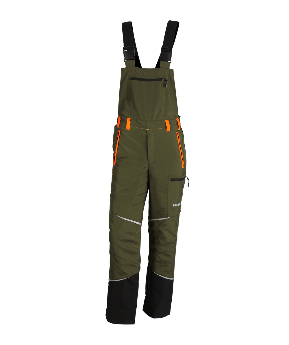 KOX snijbeschermingsbroek tuinbroekmodel Mistral 3.0 groen/oranje, groen/oranje, XX71113