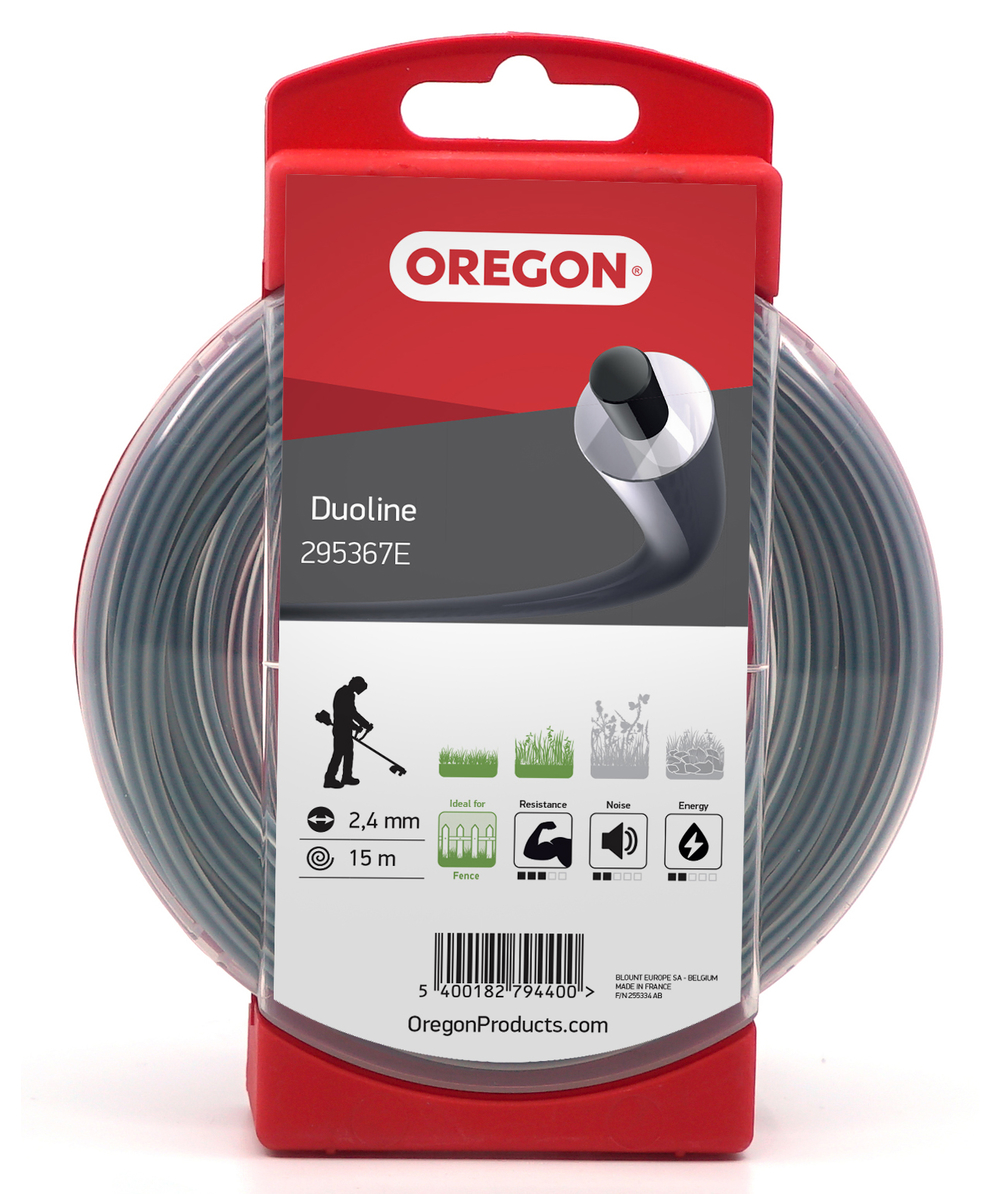 Oregon Duoline trimmer- en maaierdraden, Diameter 2,4 mm, 295367E-00