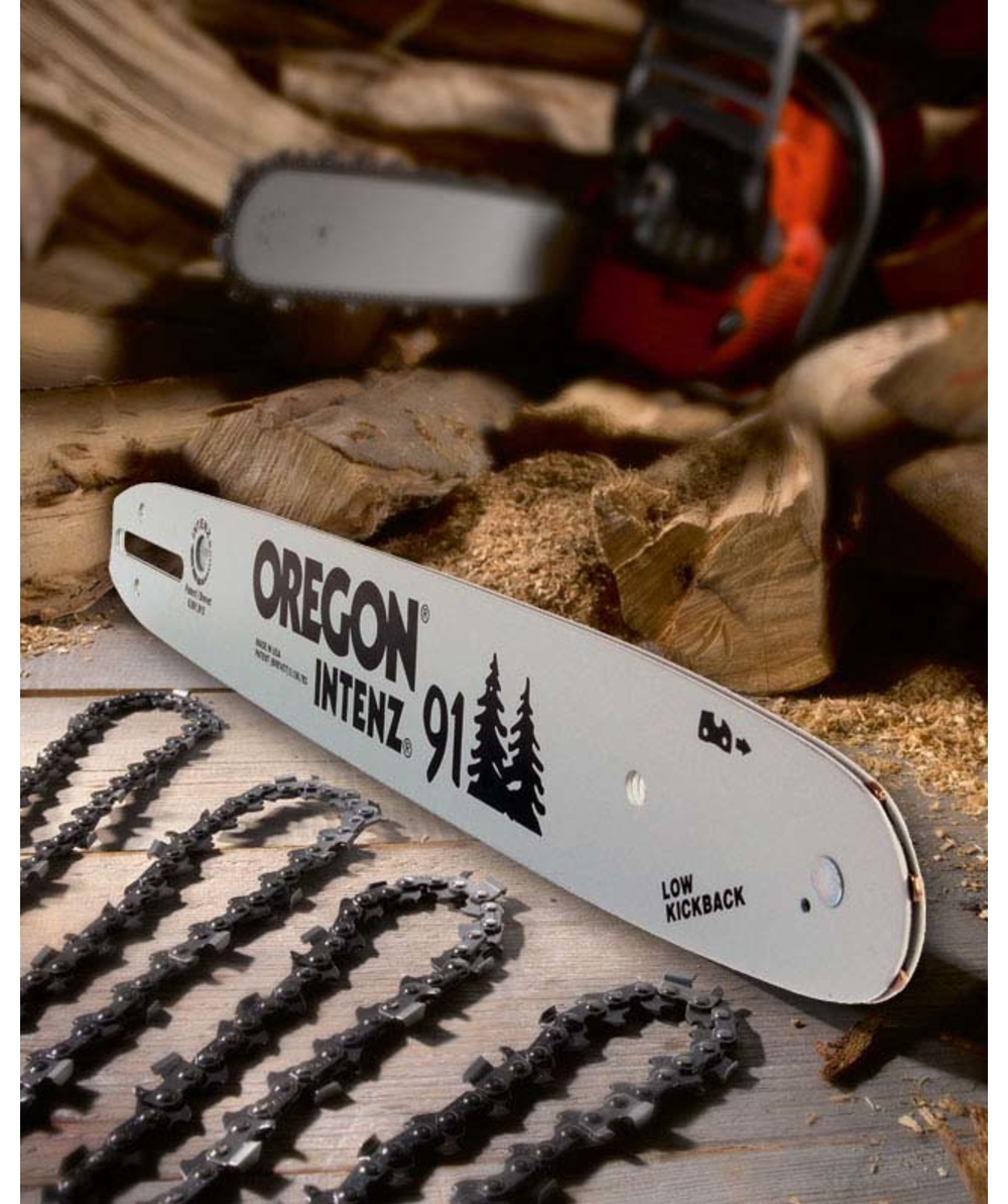 Oregon voordelset Intenz met zaagblad en 4 zaagkettingen 3/8