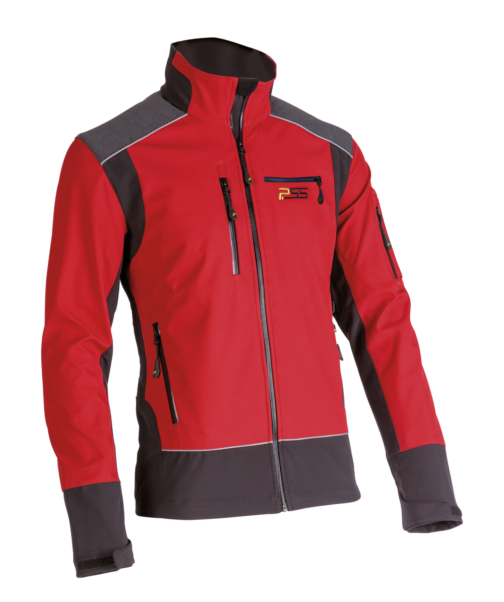 PSS Softshell Jas X-treme Shell, rood/zwart, XX76111