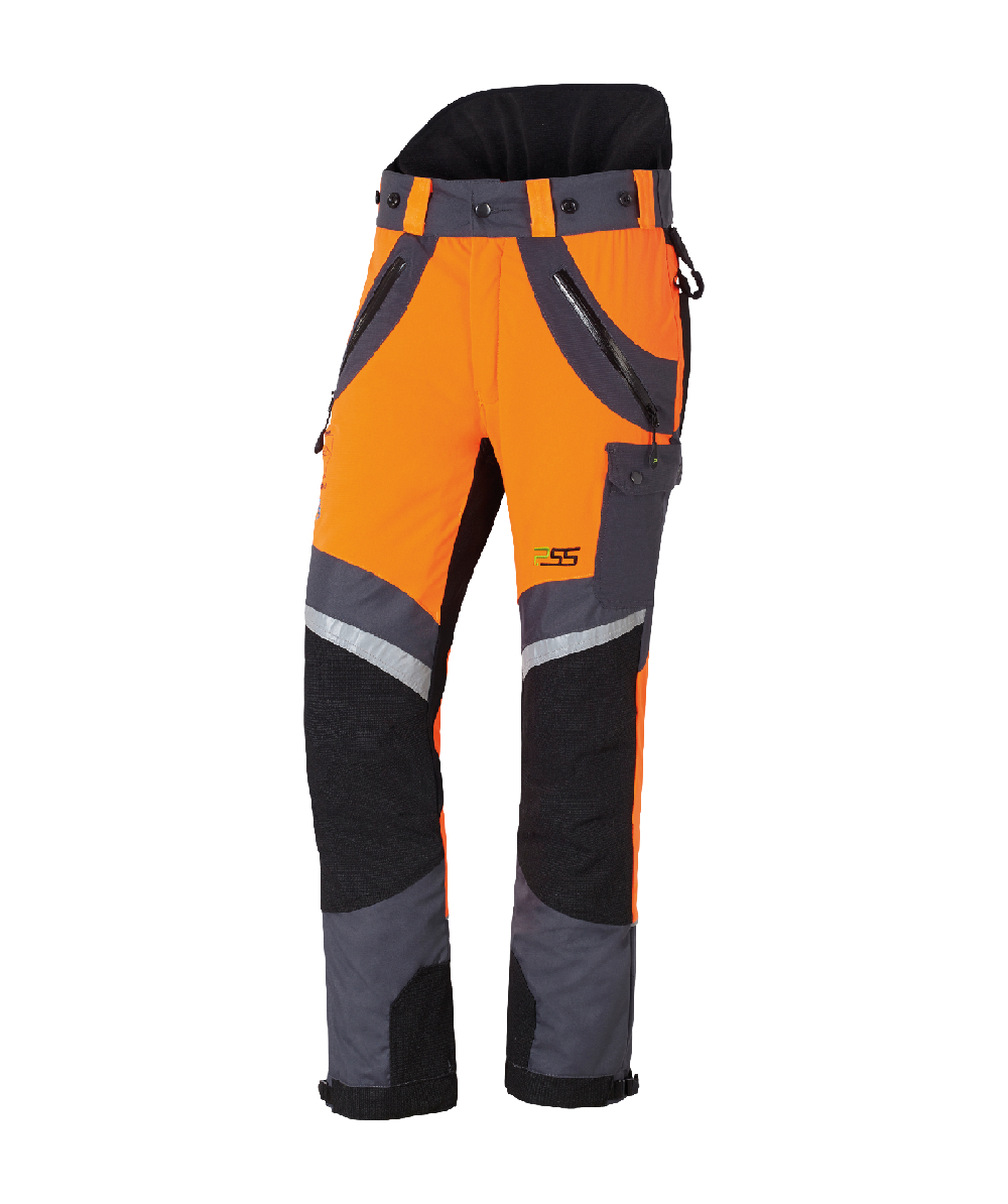 X-treme Air broek met snijbescherming oranje/grijs