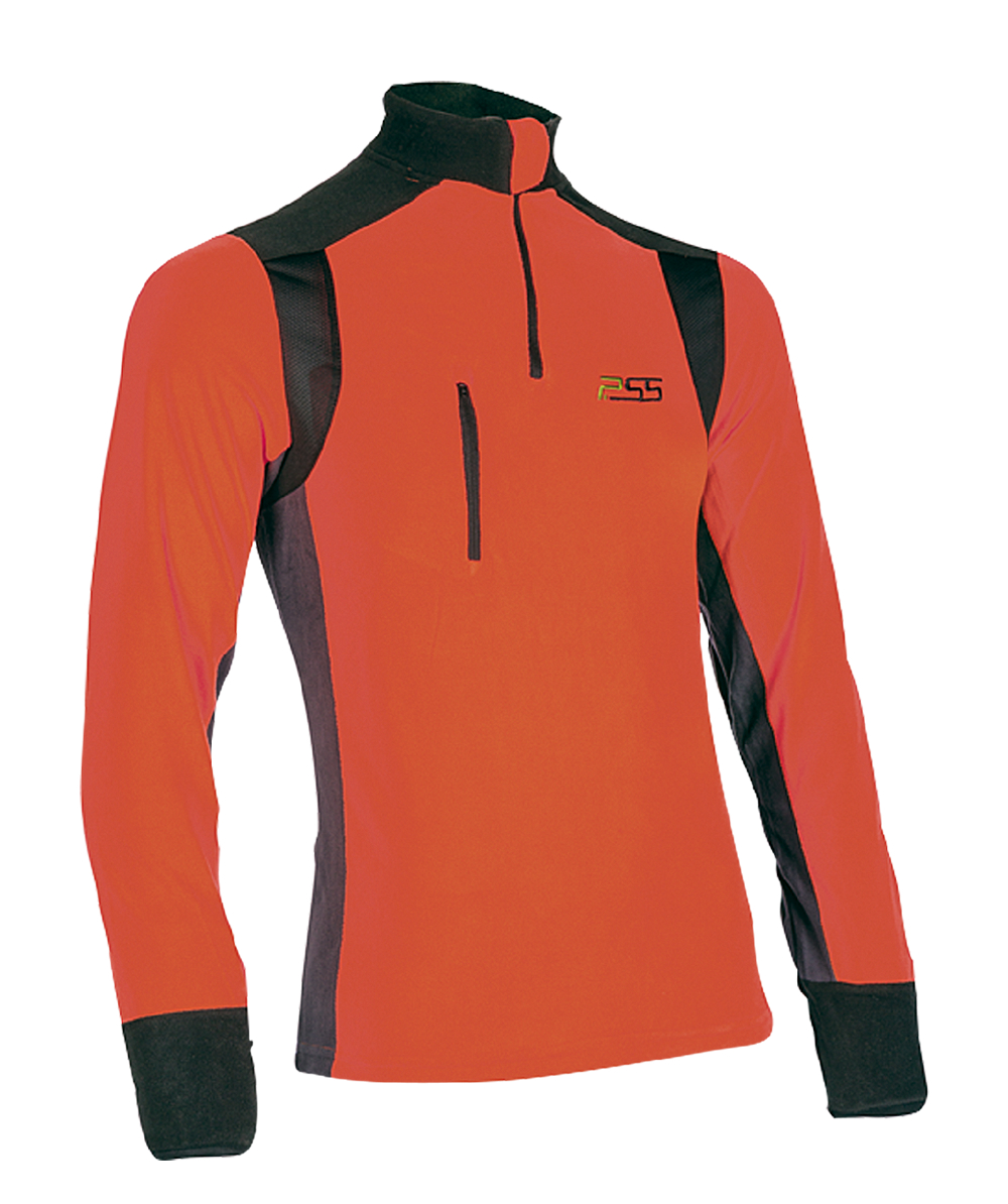 PSS fleece Shirt X-treme Polar, oranje/grijs, XX76114