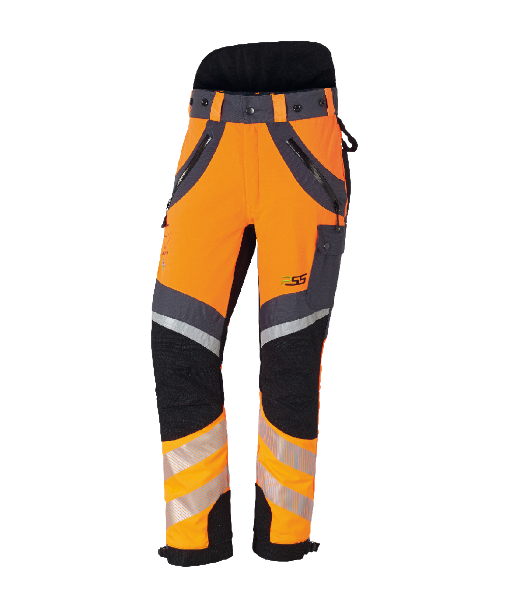 PSS snijbeschermingsbroek X-treme Air HIVIS, oranje/zwart, XX71212