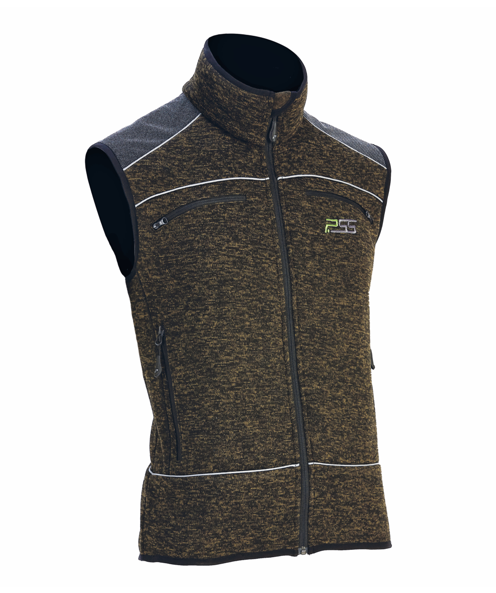 PSS tricot bodywarmer X-treme Nordic, groen gemleerd, XX76119