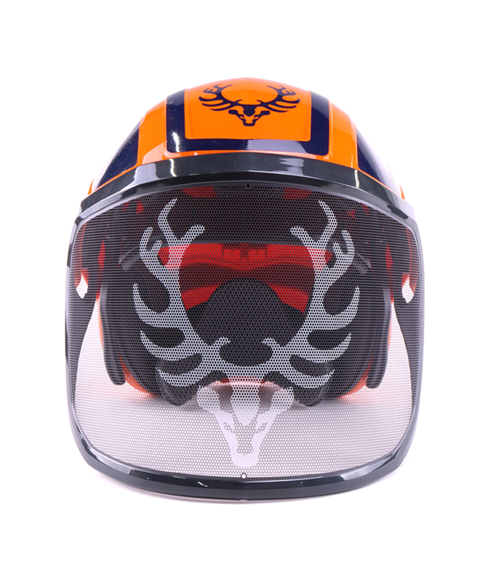 Protos helm met visier en gehoorbescherming Integral Forest KOX editie, KOX edition oranje/blauw, XX74115