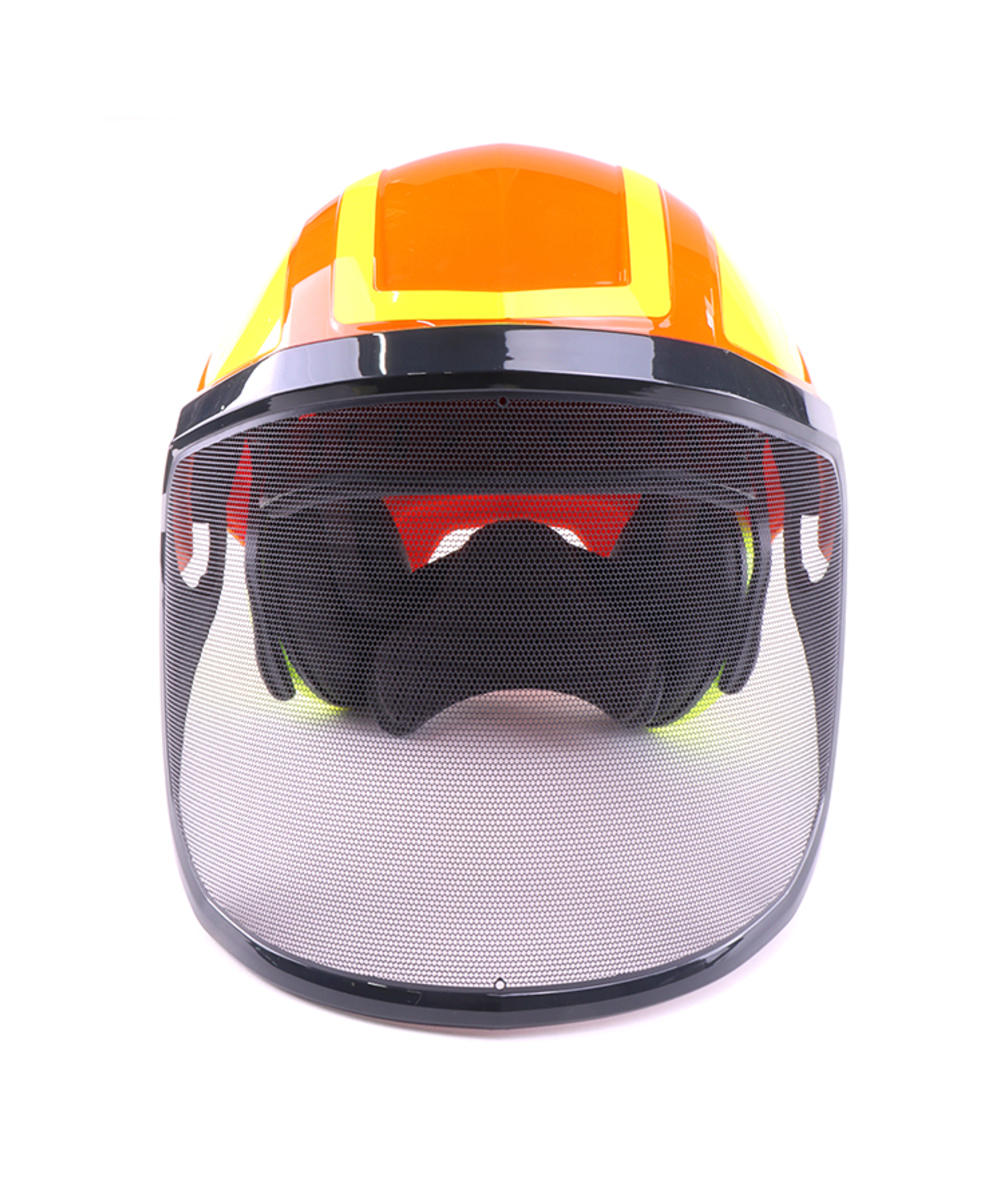 Protos helm met visier en gehoorbescherming Integral Forest, oranje/geel, XX74112