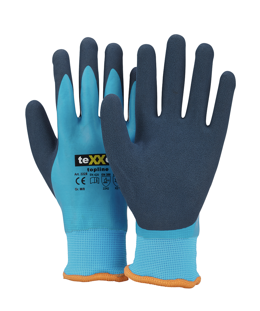 Texxor topline nylonhandschoen latex, XX75103