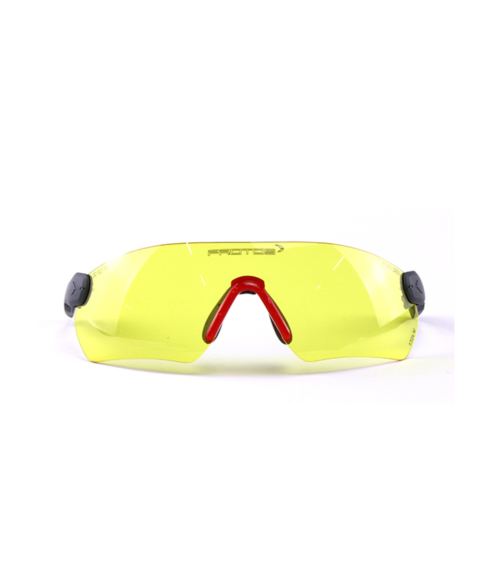 Protos Integral veiligheidsbril in geel getinte uitvoering