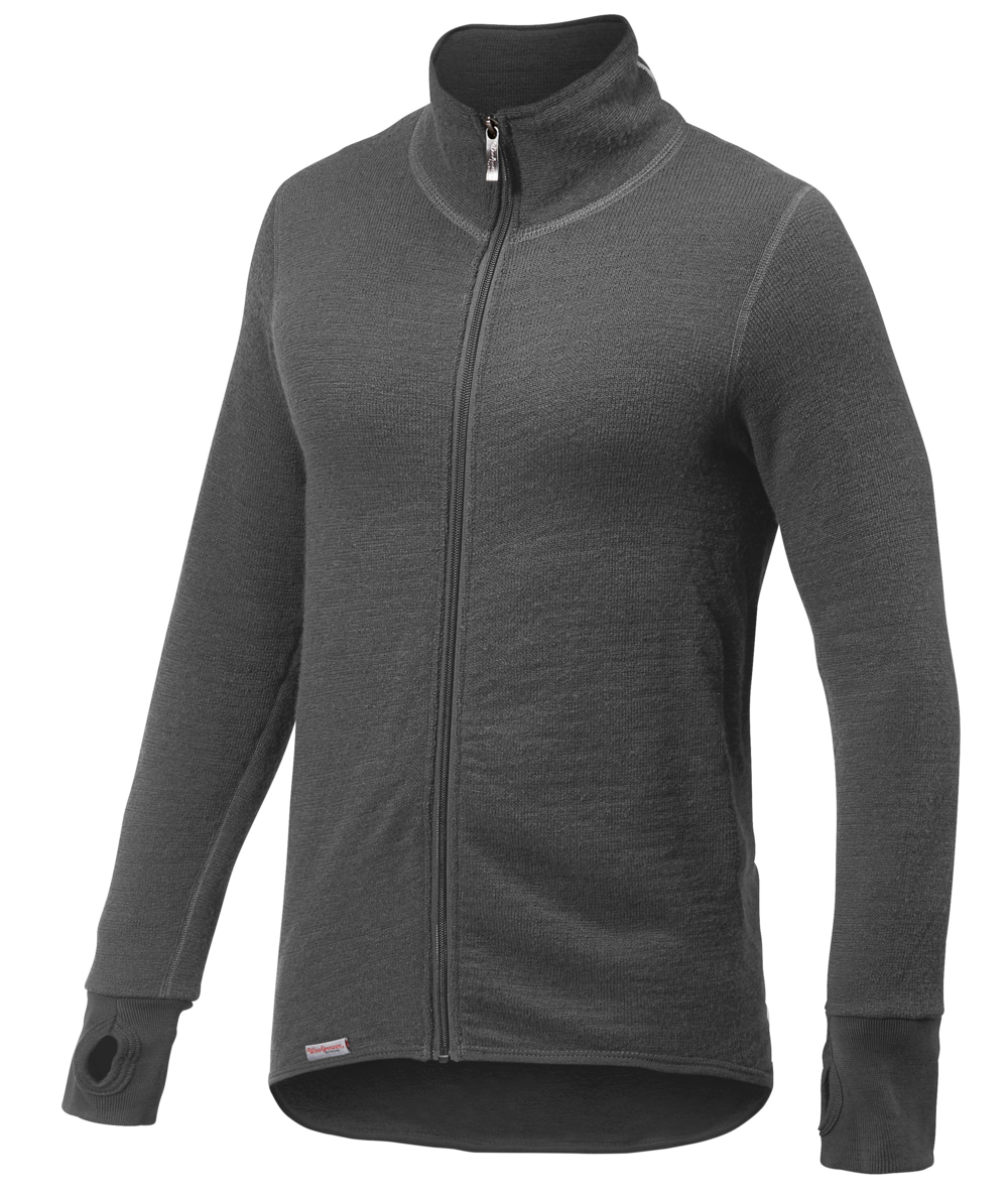 Woolpower Full Zip Jacket 400 functioneel jack / jack van merinowol grey, grijs, XXWP7234G