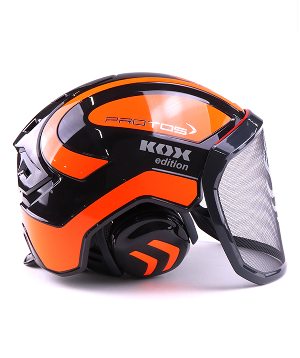 Protos helm met visier en gehoorbescherming Integral Forest KOX editie