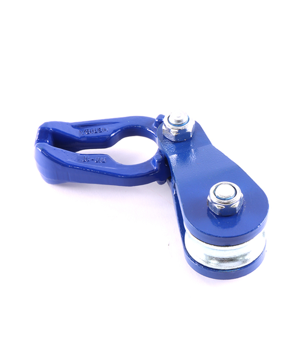 Sprenger Katrolset, stablok van roestvrij staal, voor max. 4 mm staalkabel, kabelrol om vast te schroeven, met bevestigingsgaten, omkeerblok staand, 250 kg belastbaar (2