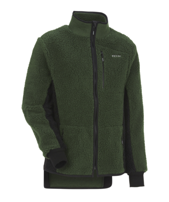 KOX warme fleece vesten, groen/zwart, XX76127